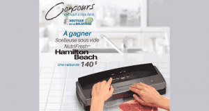 Une Scelleuse sous vide NutriFresh d’Hamilton Beach
