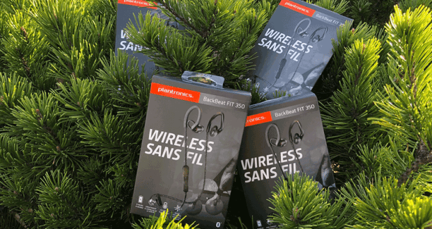 4 paires d’écouteurs boutons BackBeat FIT 350 de Plantronics