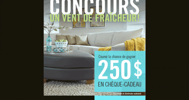 Carte-cadeau de 250 $ chez Nor Sud Mobilier