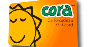 Carte-cadeau des restaurants CORA d'une valeur de 1000$