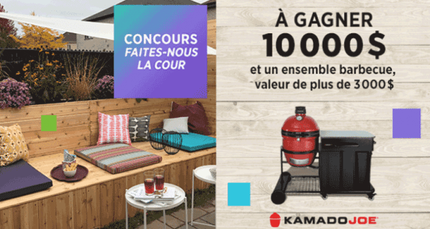 Gagnez 10 000$ + un ensemble barbecue d’une valeur de 3300$