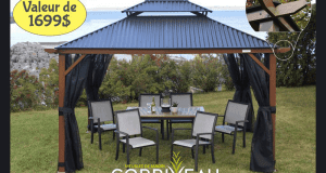 Gagnez un Gazebo Cordoba 10’x12’ (Valeur de 1699$)