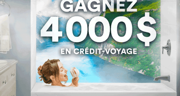 Gagnez un crédit-voyage de 4000 $