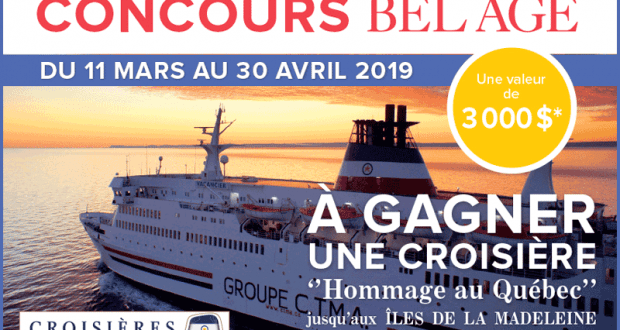 Gagnez une Croisière de 7 nuits pour deux aux Îles de la Madeleine