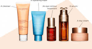Routine de soins Clarins pour un an (Valeur de 2000$)