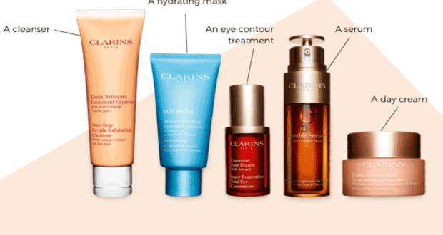 Routine de soins Clarins pour un an (Valeur de 2000$)