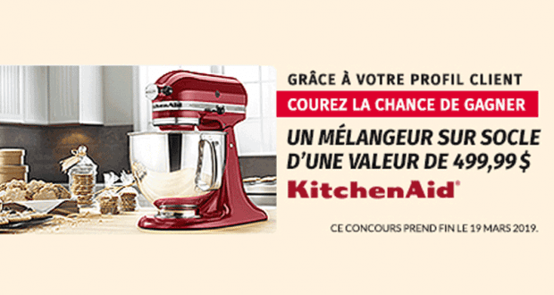 Un batteur sur socle de marque Kitchenaid (Valeur de 500 $)