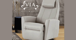 Un fauteuil VIA berçant pivotant et inclinable (Valeur de 3000$)