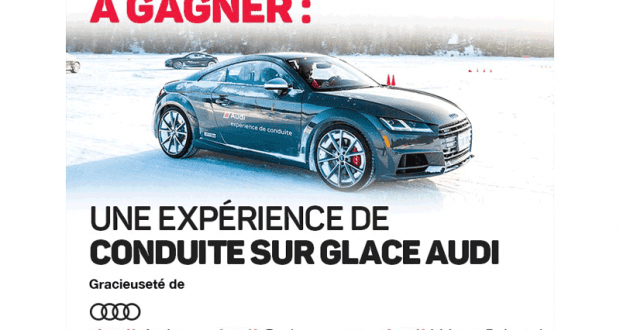 Une expérience de conduite sur glace Audi (5150$)