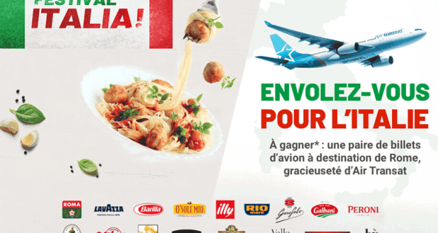 Une paire de billets d’avion AR vers Rome (2800$)