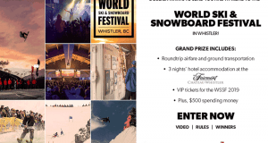 Voyage à Vancouver pour 2 personnes pour le WSSF 2019