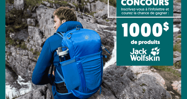 1000$ de produits Jack Wolfskin au choix