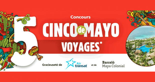 Gagnez 5 voyages tout inclus pour deux au Mexique