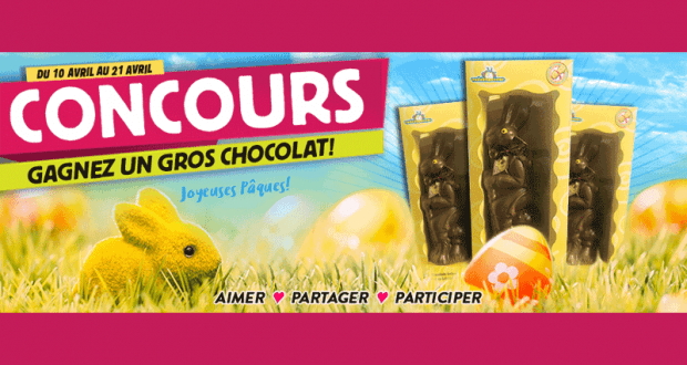 Gagnez l'un des 3 lapins en chocolat