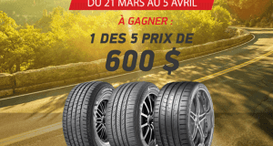 Gagnez l’un des 5 crédits de 600$ pour vos pneus d’été