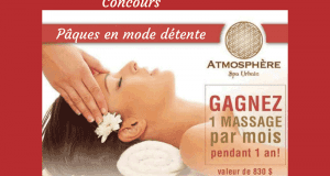 Un massage par mois pendant 1 an