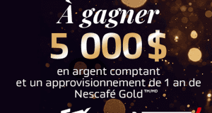Un montant de 5 000 $ en argent