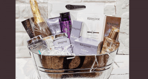 Un panier cadeau Claudio Coiffure d’une valeur de 500$