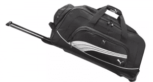 Un sac de voyage à roulettes de la compagnie Puma