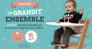 Une chaise haute évolutive Stokke Modèle Tripp Trapp