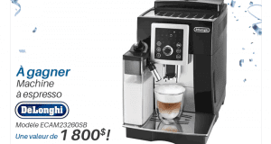 Une machine à espresso De'Longhi automatique (1800$)