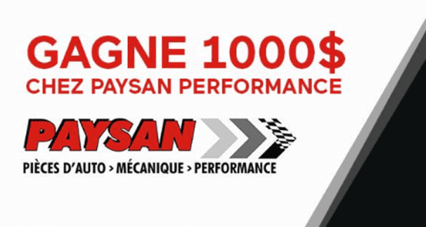 1 000 $ chez Paysan Performance