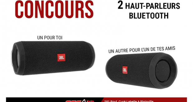 2 haut-parleurs bluetooth JBL pour toi et l'un de tes amis