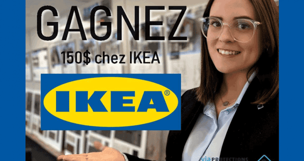 Gagnez 150$ chez IKEA