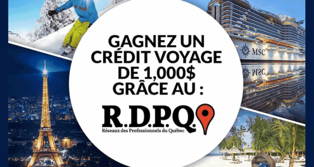 Gagnez Un crédit voyage de 1000$