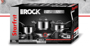 Une batterie de cuisine The Rock Acier Inoxydable Starfrit