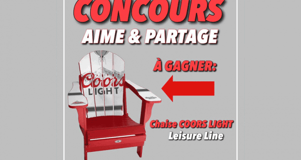 Une chaise COORS LIGHT Leisure Line