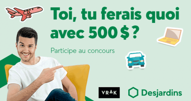 500$ en argent pour faire ce que tu veux