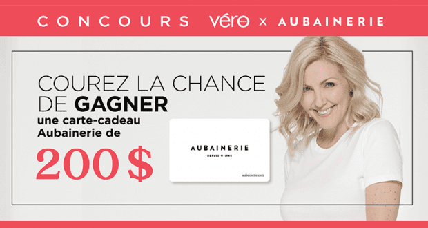 Carte-cadeau Aubainerie d'une valeur de 200$