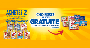 Coupon pour une boîte gratuite de collations Kellogg’s
