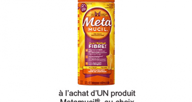 Coupon rabais de 2$ à l’achat d’un produit Metamucil