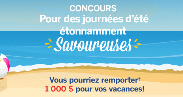 Gagnez 1 000 $ pour leurs vacances d’été