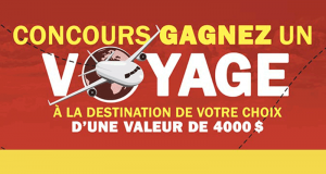 Gagnez Un crédit voyage de 4000$ offert par Groupe Voyages Québec