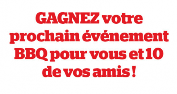 Gagnez votre Évènement BBQ d'une Valeur de 2 000 $