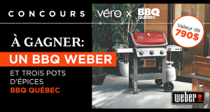 Un nouveau BBQ Weber et les épices BBQ Québec