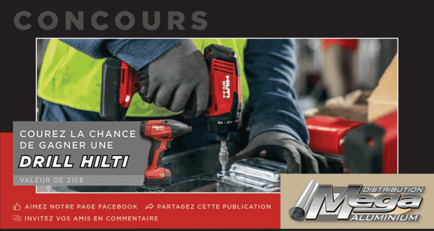 Une Drill Hilti d'une valeur de 215$