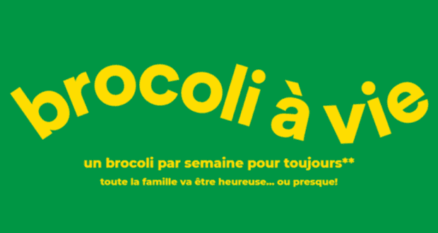 25 ans de brocoli chez Super C d'une Valeur de 3000$