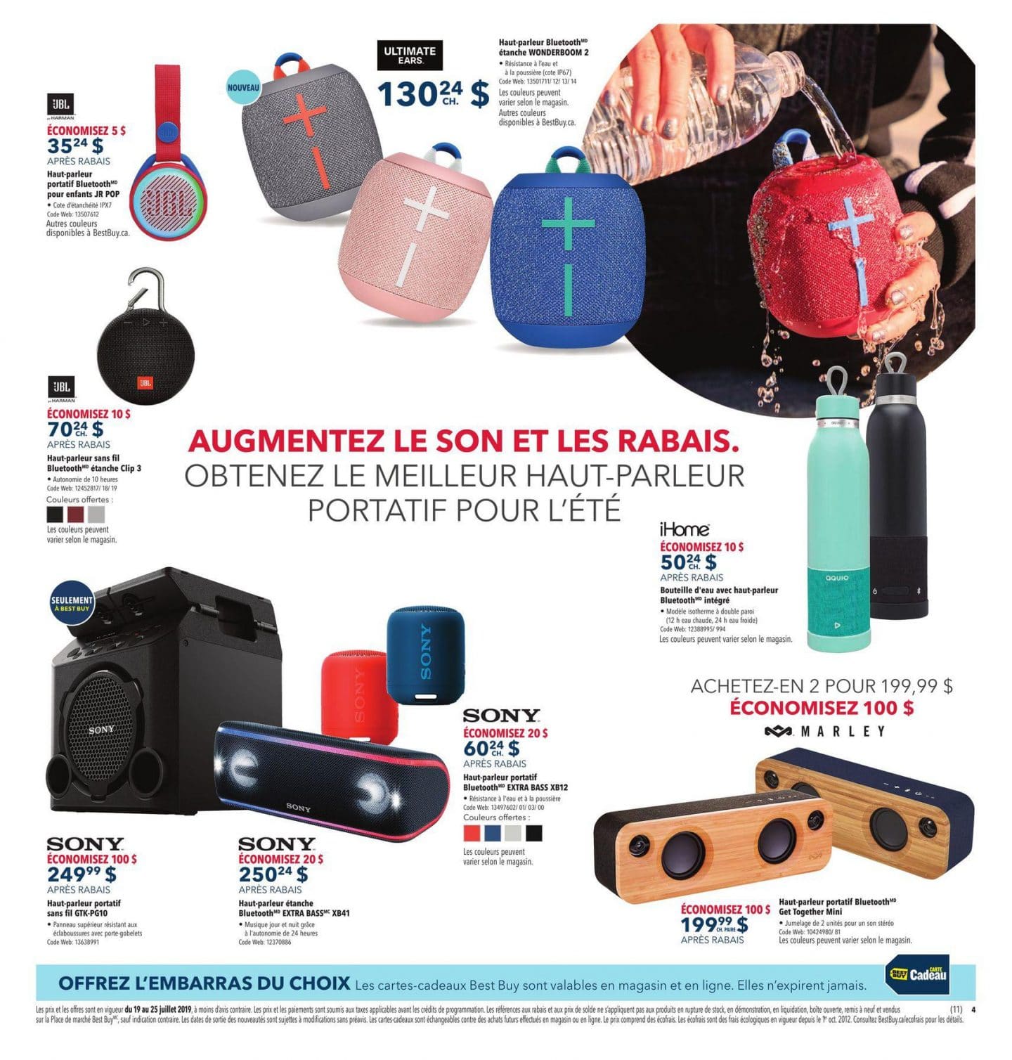 4 Circulaire Best Buy 19 juillet – 25 juillet 2019