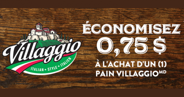 Coupon de 0.75 $ - Pain Villaggio