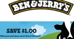 Coupon de 1$ sur un produit Ben & Jerry’s