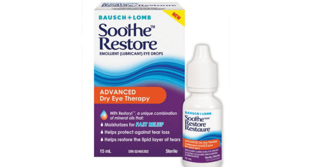 Coupon de 3$ à l'achat de gouttes oculaires Soothe Restore