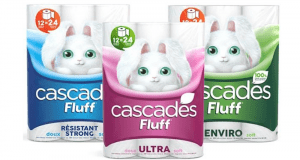 Emballage De 8 Rouleaux Doubles Cascades Fluff À 2.33$