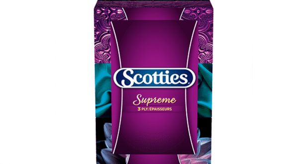 Emballage de 6 boîtes de papier mouchoirs Scotties à 2.77$