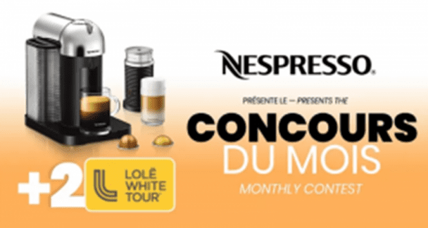 Gagnez 1 Machine Vertuo Chrome Nespresso + Aeroccino