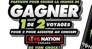 Gagnez 2 voyages dans une ville canadienne (5000 $ chacun)