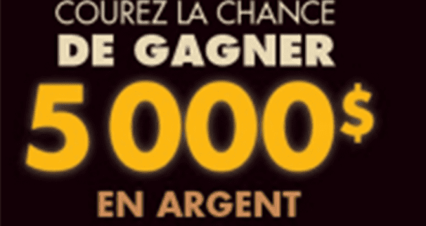 Gagnez 5000 $ en argent comptant